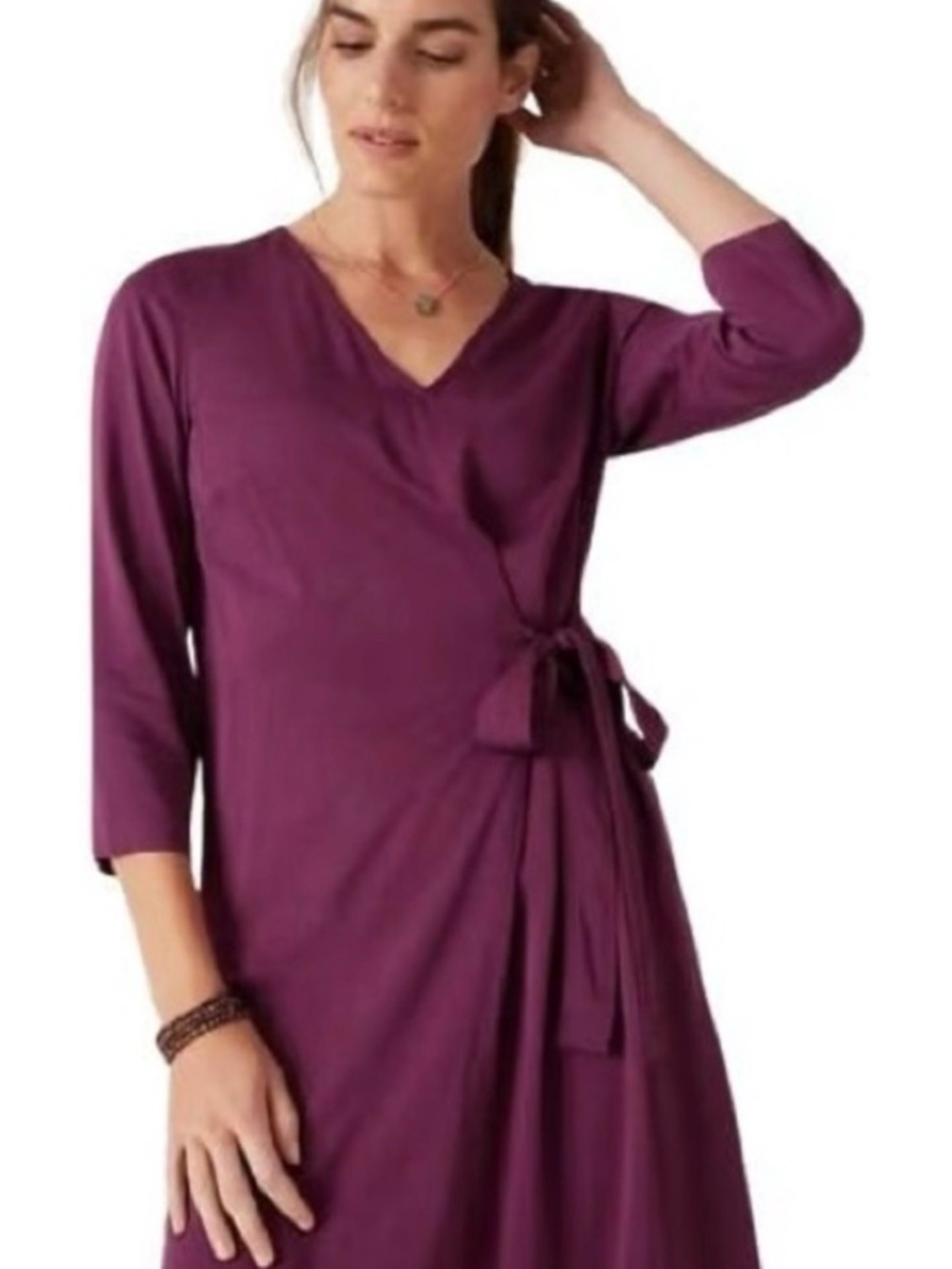 J Jill “Pure Jill” Wildberry Wrap Dress - Size M - NWT - Picture 6 of 9